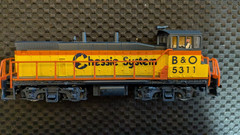 Con-Cor HO EMD SW1500 Switcher,B & O #5311, LN