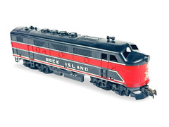 Vintage Marx HO EMD F-3 A-B-A Rock Island Diesel Locomotive Set