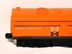 Scarce Lionel 232 New Haven A Alco Diesel w/BLACK PILOT/Apron 1962 Runs INTRSTNG