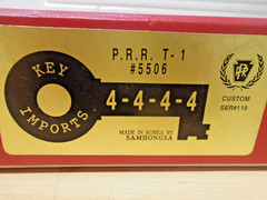 Key IMPORTS Korea BRASS HO PRR Articulated Loco 4-4-4-4 &16 Whl Tender Runs MIB
