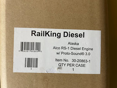 MTH RAILKING ALASKA RAILROAD ALCO RS-1 DIESEL ENGINE 30-20863-1 O SCALE – NEW