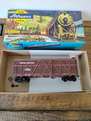 Vtg Athearn HO Stock Car ROCK ISLAND 1772 w/Box Estate Train