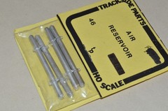 HO scale locomotive PARTS metal Trackside Parts 46 air reservoir tanks DUAL (2)