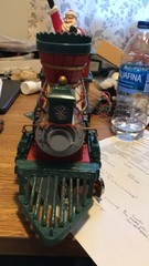 New Bright Holiday Express Set 384 Animated Train Engine Santa’s Fe G Gauge