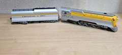 Lionel 6-18043 O Chesapeake & Ohio Streamlined Hudson & Tender #490 (No Boxes)