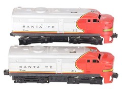 Lionel 212 Vintage O Santa Fe Alco AA Diesel Locomotive Set