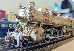 L@@K! *RARE PFM TOBY BRASS FRISCO 4-8-2 STEAM LOCO HO *RUNS G@@D *SUPER NICE!