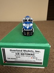 N Scale Overland Models Brass Conrail SD70Mac