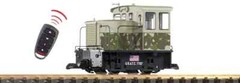 Piko G Scale 38511 U.S. Army (USATC) 25-Ton Diesel Locomotive, Bat-Powered RC SN