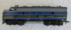 PENN LINE HO B&O F7A DUMMY UNIT, BRAND NEW, NEVER RUN, 1955 ORIG. BOX! $12 SHIP!