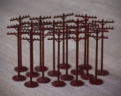VINTAGE Electric Polls Set of 16 Made in USA 1950’s Early American Plastic