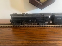 LIONEL O GUAGE POSTWAR #681 PRR TURBINE WITH #2671 WHISTLE 6 WHEEL TRUCK TENDER