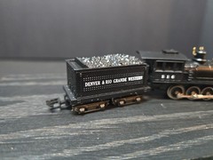 Round House N Scale Denver & Rio Grande 8002 Locomotive 2-8-0 See Details!