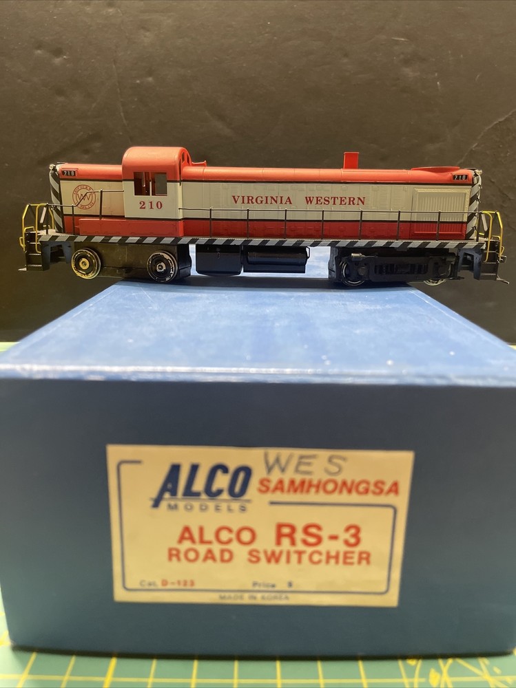 ALCO RS-3 Road Switcher Painted Virginia Western S Scale Samhongsa S Korea