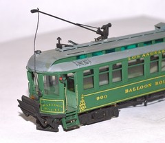 HO Brass Pacific Electric ‘Balloon Route’ Excursion Car 1-of-Kind Model XLNT!