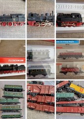 Train Lot Fleischmann Arnold PECO N-Gauge 4 Locos 26 Wagons Coaches + Track