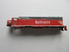 HO Scale BURLINGTON ROUTE # 549 LOCOMOTIVE SHELL ONLY