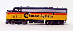 Bachmann HO Scale C&O #7071 CHESSIE SYSTEM LOCOMOTIVE – Tested – See below