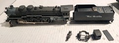 PFM United Scale HO Scale Brass 2-10-2 Steam Loco Rio Grande #1405 For PARTS