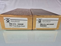 HO BRASS ORIENTAL LIMITED EMD E7A/B 2000HP STD W/LARGE # BOARDS POWERED