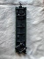 Tyco #342B HO “2475 Western Maryland” Skid Flat Car W/Culvert Pipe Load Ex W/Box