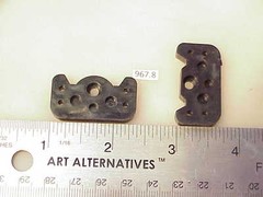 BRASS O Overland Diesel Truck Nylon Body Bolsters thick (2) #967-8