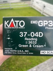 Kato GP35 Reading #3632 NOS HO custom number boards complete, Conrail