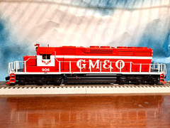 LIONEL O GAUGE LEGACY GULF MOBILE & OHIO GM&O SD40 DIESEL ENGINE USED