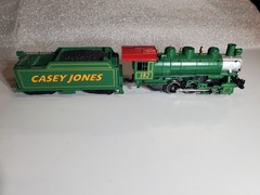 ho Bachmann Casey Jones#382 0-6-0 Steam Loco-w/Light &Tender-Refurb-DC-Runs Good