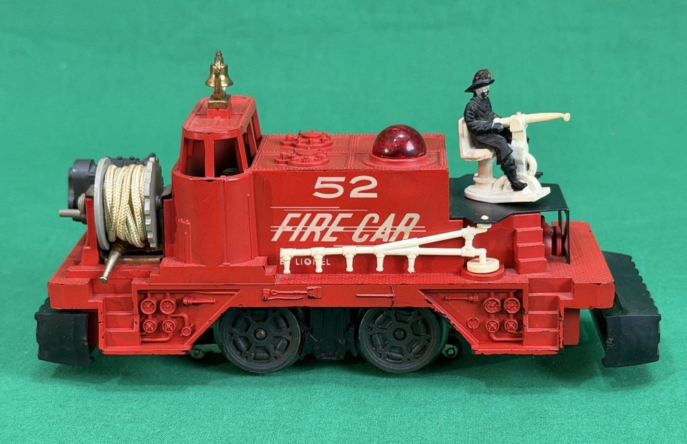 Lionel Postwar O Gauge No 52 Operating Fire Fighting Car Motorized Unit – Tested