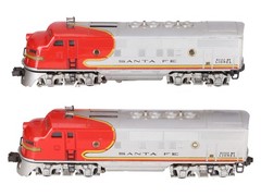 Lionel 2343 Vintage O Gauge Santa Fe F3 AA Diesel Locomotive Set