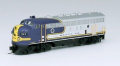 N Santa Fe Bluebonnet F7A Diesel Locomotive #338L InterMountain #69222-04