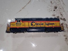 Atlas Roco HO CSX Chessie GP40 Loco 6522 Custom Super Detailed MU Plow Serviced
