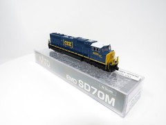 Kato N 176-7617-DCC CSX Transportation EMD SD70M Diesel Locomotive Freight Train