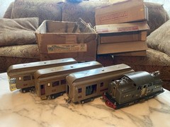 1920s Prewar Lionel 342 Train set with 318 engine 309, 310 & 312 Cars in Boxes