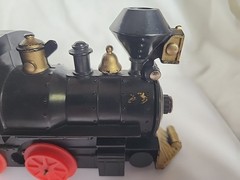 Marx Train Engine Black Plastic Vintage Battery Powered Toy