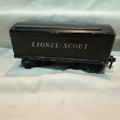 Postwar Lionel 1001T O Gauge Lionel Scout Tender Metal Tin Plate Black