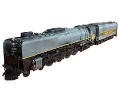 KTM Katsumi Union Pacific FEF-3 #839 4-8-4 O Gauge Brass Steam Locomotive 047