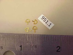 BRASS O Overland Diesel Hatch Lift Handles (4) #951-1