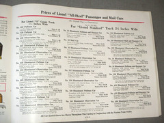 1925 LIONEL TRAIN DEALER SALES COLOR CATALOG- BROCHURE -ORG- STANDARD & O-GAUGE