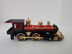 Vintage 80s 90s Model Train SS 7501 Steam Locomotive Burgundy Gold Black