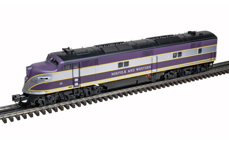 Atlas ~ O Scale ~ E6 ~ PREMIER ~ Norfolk & Western #512 ~ A UNIT ~ 3 Rail
