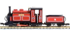 OO9 Narrow PECO 51-201A 0-4-0 Small England Princess Red Steam Locomotive 009