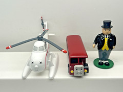THOMAS &FRIENDS BACHMANN HO 2002 SIR TOPHAM/HAROLD THE HELICOPTER/BERTIE THE BUS
