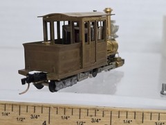 HOn30 Joe Works R206 Brass 0-4-4T Forney Steam Loco Sandy River As Is Read Desc.
