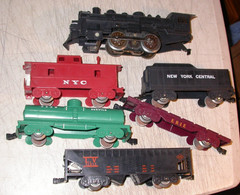 Marx 490 NYC Steam Locomotive Freight Electric Train Set O 027 – Tested Good