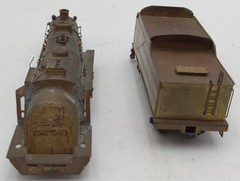 HO Scale Brass Steam Locomotive & Tender Shell