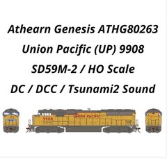 Athearn Genesis ATHG80263 HO SD59M-2 Union Pacific UP 9908 DC/DCC/Tsunami2 Sound