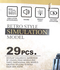 Motorized Train Set Classic Train Toys Steam Locomotive Engine Lights And Sounds