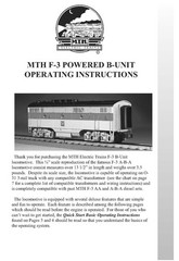 MTH 20-2054-3 Pennsylvania F3 Powered B-Unit NIB #9505a